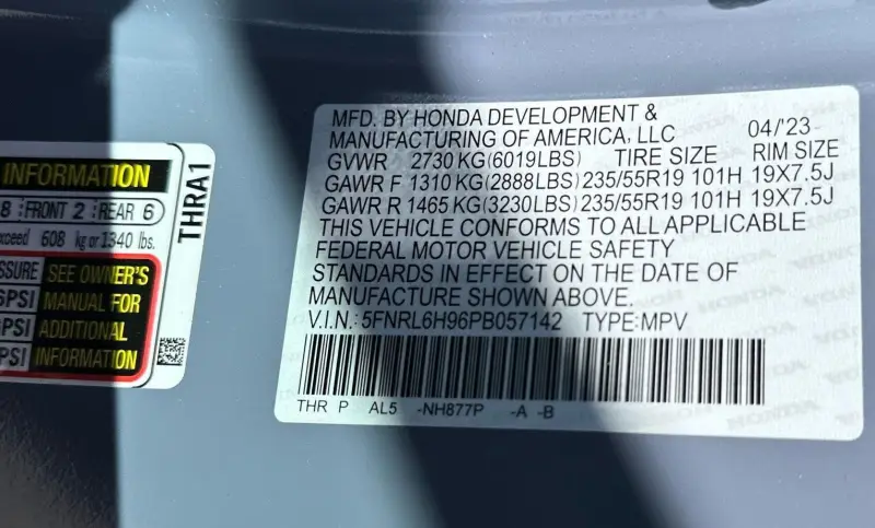 2023 Honda Odyssey Elite photo 72